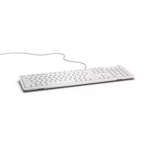 DELL KB216 billentyűzet Univerzális USB QWERTY Nemzetközi amerikai Fehér