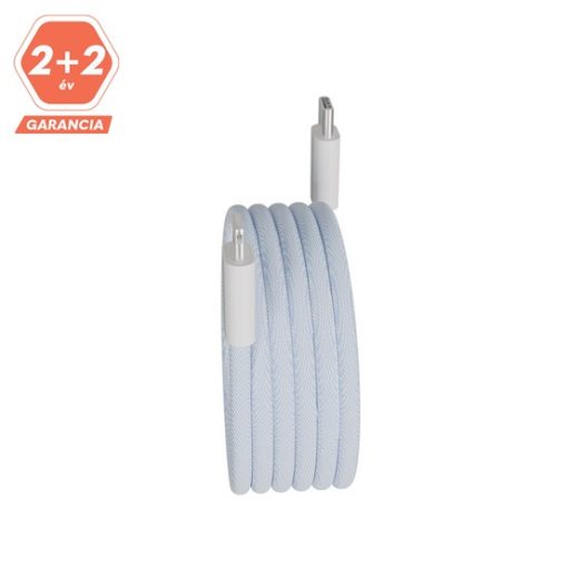 KAB AVAX CB611LB MAGNETY 27W USB-C - LIGHTNING mágneses gyorstöltő kábel, fonott, világoskék - 1m