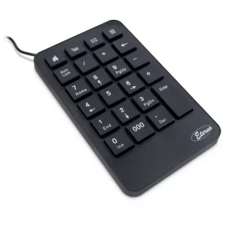   Inter-Tech KB-120 numerikus billentyűzet Univerzális USB Fekete