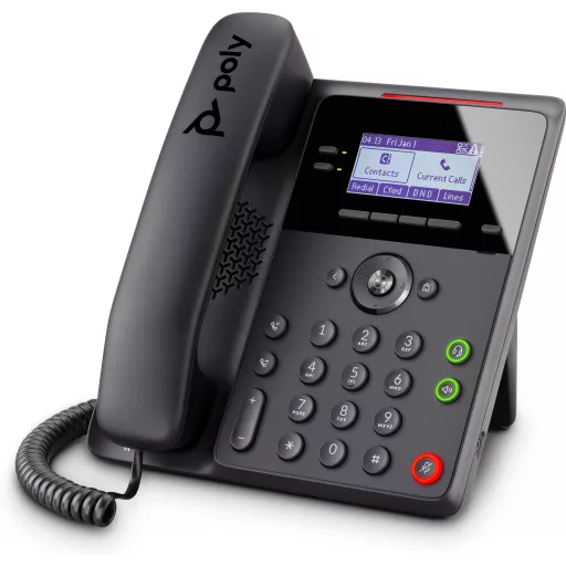 HP Poly Edge B10 IP Phone with Power Supply PRC IP telefon Fekete 2 sorok LCD