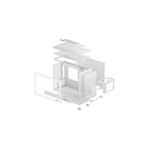 DeepCool CH160 PLUS WH Small Form Factor (SFF) Fehér