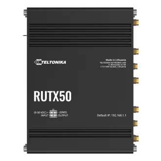   Teltonika RUTX50 vezetéknélküli router Gigabit Ethernet Kétsávos (2,4 GHz / 5 GHz) 5G Fekete