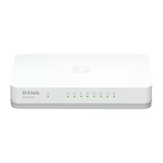   D-Link GO-SW-8G/E hálózati kapcsoló Beállítást nem igénylő (unmanaged) Gigabit Ethernet (10/100/1000) Fehér