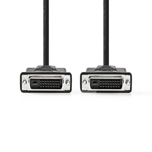 Nedis CCGL32001BK20 DVI kábel 2 M DVI-D Fekete