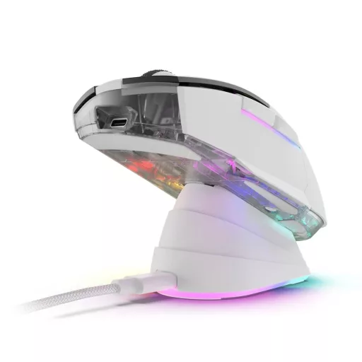 Sharkoon SGM50W egér Játék Jobbkezes RF Wireless + USB Type-A Optikai 6400 DPI