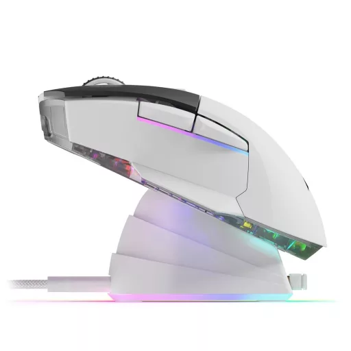 Sharkoon SGM50W egér Játék Jobbkezes RF Wireless + USB Type-A Optikai 6400 DPI