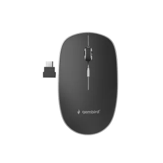   Gembird MUSW-4BSC-01 egér Kétkezes RF Wireless + USB Type-C Optikai 1600 DPI