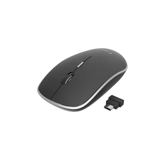 Gembird MUSW-4BSC-01 egér Kétkezes RF Wireless + USB Type-C Optikai 1600 DPI