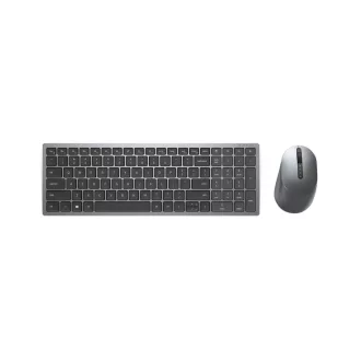   DELL KM7120W billentyűzet Egér mellékelve Irodai RF vezeték nélküli + Bluetooth QWERTY Nemzetközi amerikai Szürke, Titán