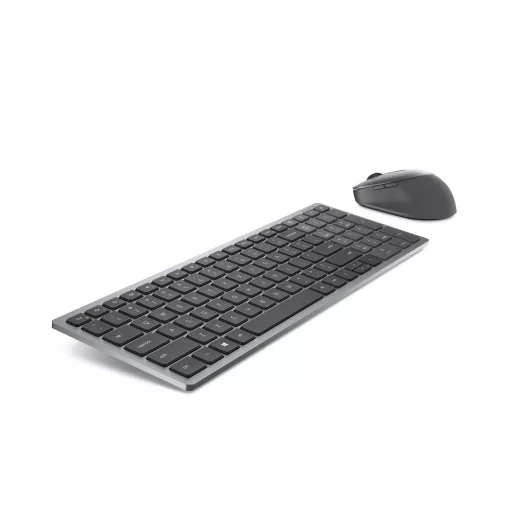 DELL KM7120W billentyűzet Egér mellékelve Irodai RF vezeték nélküli + Bluetooth QWERTY Nemzetközi amerikai Szürke, Titán