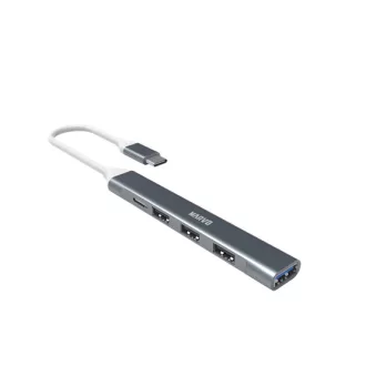 USB MARVO UH008 USB HUB - Type-C, 1x USB3.0, 3x USB2.0