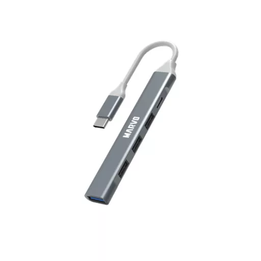 USB MARVO UH008 USB HUB - Type-C, 1x USB3.0, 3x USB2.0