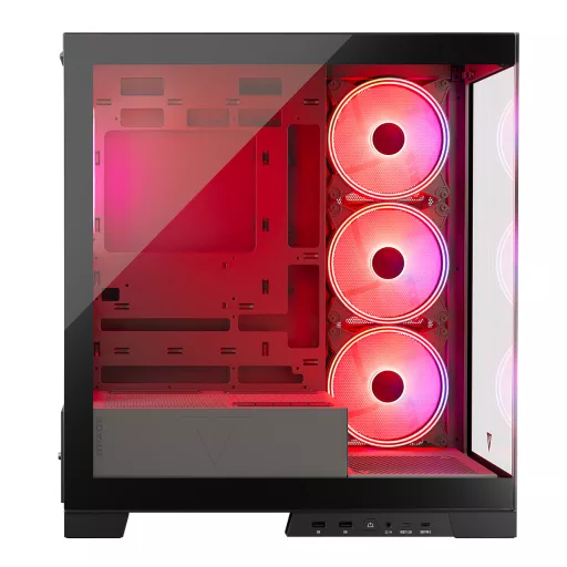 Modecom Volcano SPACE APEX ARGB MIDI USB 3.0 X 2 CYPE-C - AT Midi Tower Fekete