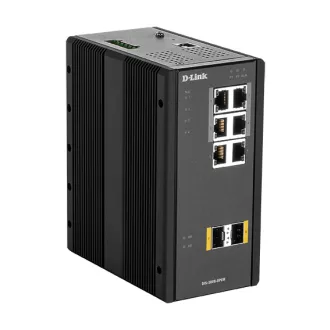   D-Link DIS‑300G‑8PSW Vezérelt L2 Gigabit Ethernet (10/100/1000) Ethernet-áramellátás (PoE) támogatása Fekete