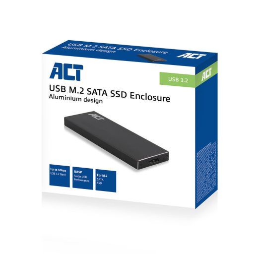 ACT AC1600 tárolóegység burkolat Külső SSD ház Fekete M.2