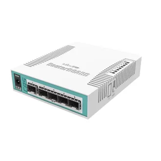   Mikrotik CRS106-1C-5S hálózati kapcsoló Gigabit Ethernet (10/100/1000) Ethernet-áramellátás (PoE) támogatása Fehér