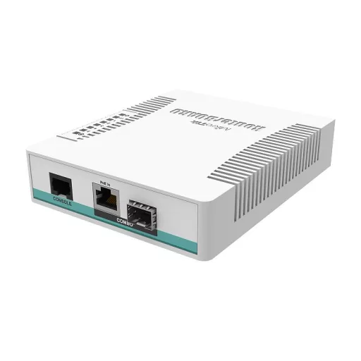 Mikrotik CRS106-1C-5S hálózati kapcsoló Gigabit Ethernet (10/100/1000) Ethernet-áramellátás (PoE) támogatása Fehér