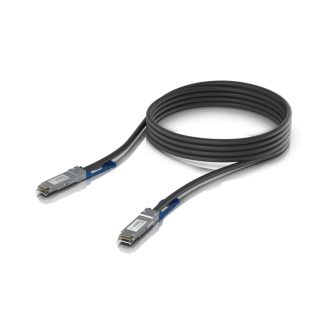   Ubiquiti UACC-DAC-QSFP28-3M InfiniBand és száloptikai kábel Fekete