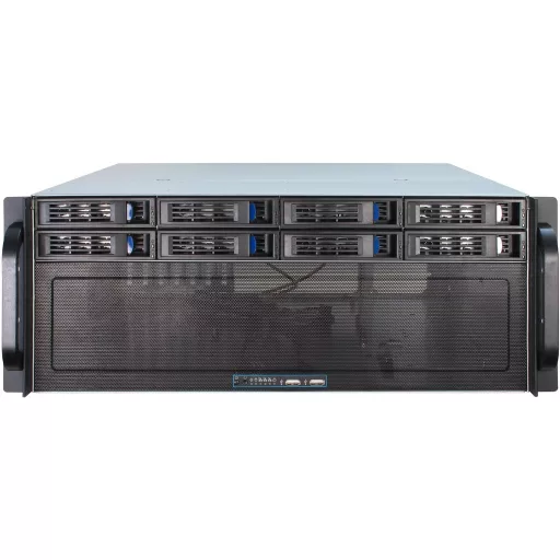 Inter-Tech 4U-4408 Rack Fekete, Ezüst