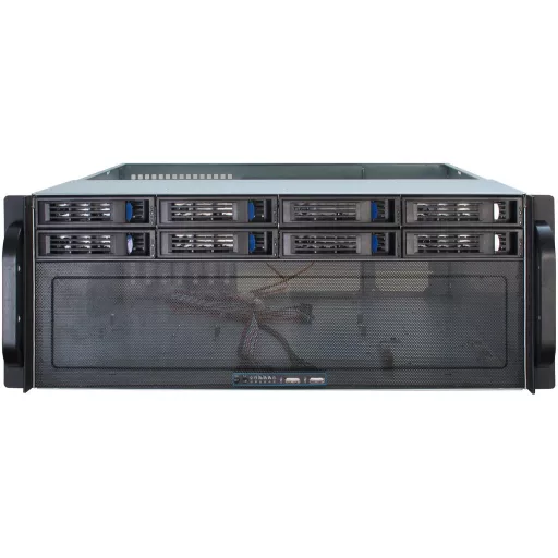 Inter-Tech 4U-4408 Rack Fekete, Ezüst