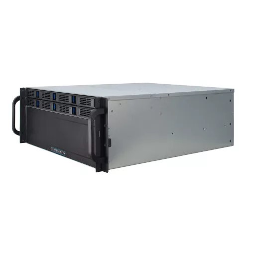 Inter-Tech 4U-4408 Rack Fekete, Ezüst