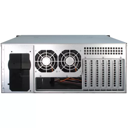 Inter-Tech 4U-4408 Rack Fekete, Ezüst