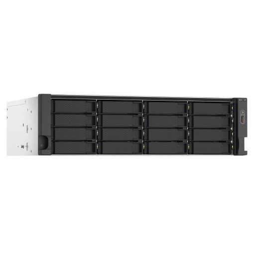 QNAP TS-1673AU-RP-16G tárolószerver NAS Rack (3U) Ryzen Embedded V1500B 16 GB DDR4 0 TB QNAP QTS Fekete, Szürke