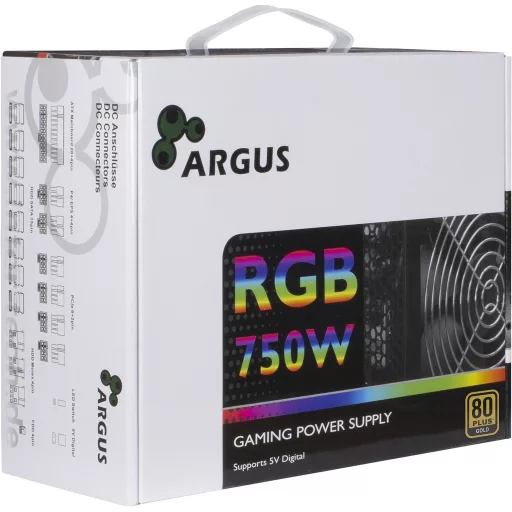 Inter-Tech Argus RGB-750W CM II 20+4 pin ATX ATX Fekete