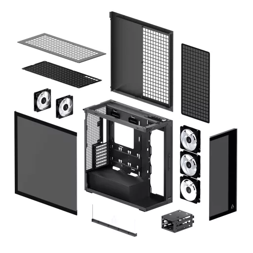 ARCTIC Xtender (Black) Midi Tower Fekete