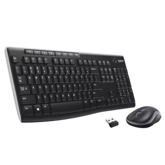   Logitech 920-004534 billentyűzet Egér mellékelve Univerzális Vezeték nélküli RF QWERTZ Svájc Fekete