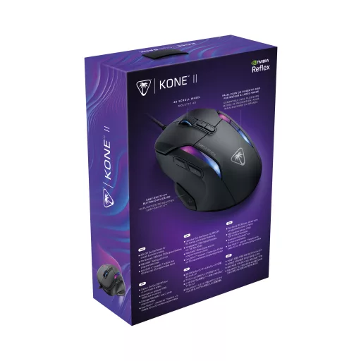 Turtle Beach Kone II egér Játék Jobbkezes USB A típus Optikai 26000 DPI