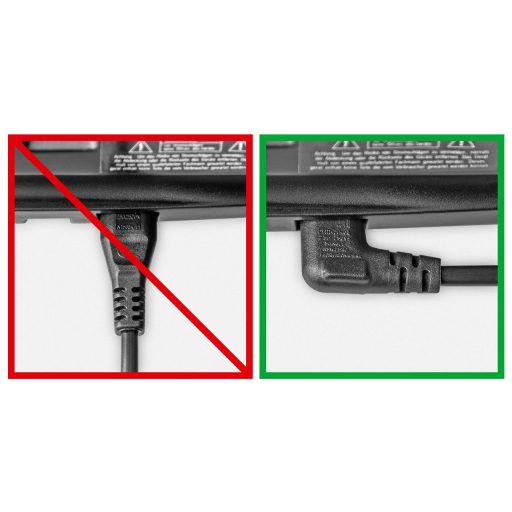 Goobay 97350 tápkábel Fekete 2 M C típusú hálózati csatlakozó C7 csatlakozó