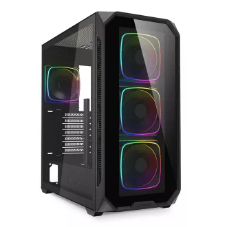 Sharkoon AK5G RGB Midi Tower Fekete