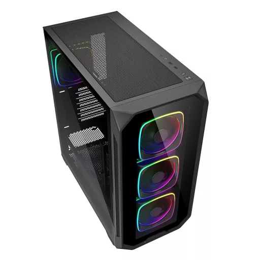 Sharkoon AK5G RGB Midi Tower Fekete