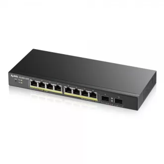   Zyxel GS1900-8HP v3 PoE Vezérelt L2 Gigabit Ethernet (10/100/1000) Ethernet-áramellátás (PoE) támogatása Fekete
