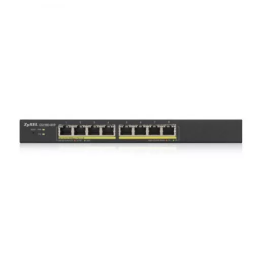 Zyxel GS1900-8HP v3 PoE Vezérelt L2 Gigabit Ethernet (10/100/1000) Ethernet-áramellátás (PoE) támogatása Fekete