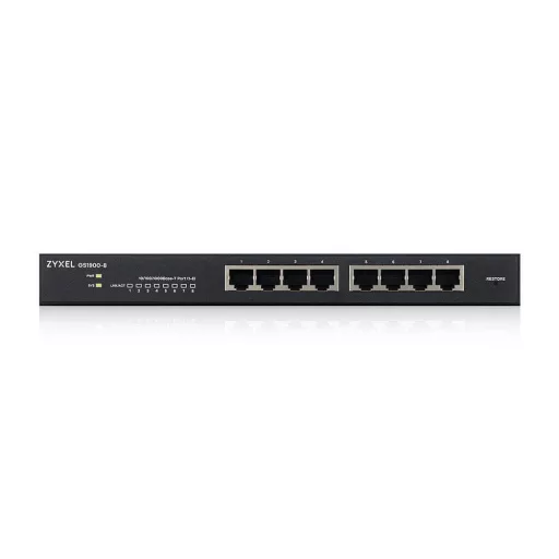 Zyxel GS1900-8 Vezérelt L2 Gigabit Ethernet (10/100/1000) Fekete