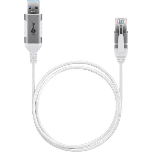 Goobay 74383 csatlakozó átlakító USB 3.0 type A RJ45 Fehér