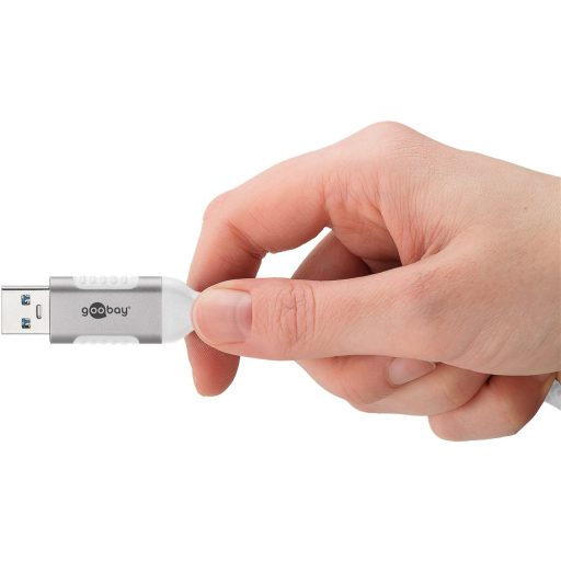 Goobay 74383 csatlakozó átlakító USB 3.0 type A RJ45 Fehér