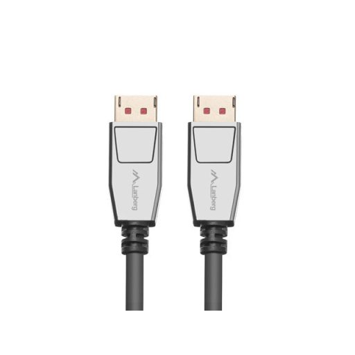 Lanberg CA-DPDP-20CU-0010-BK DisplayPort kábel 1 M Fekete, Ezüst