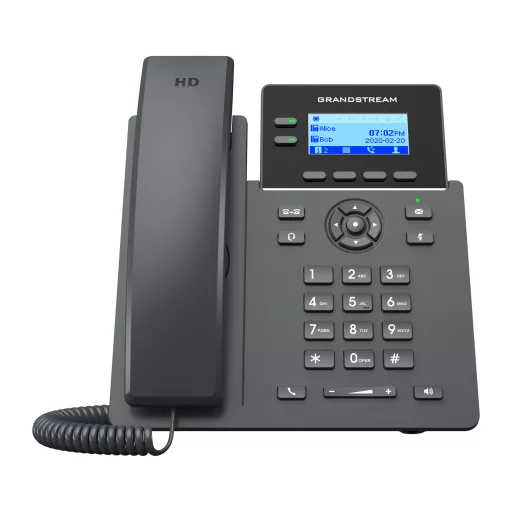 Grandstream Networks GRP2602P IP telefon Fekete 2 sorok LCD