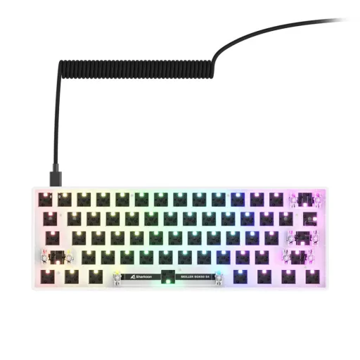 Sharkoon SKILLER SGK50 S4 billentyűzet Otthoni USB QWERTY Német Fehér