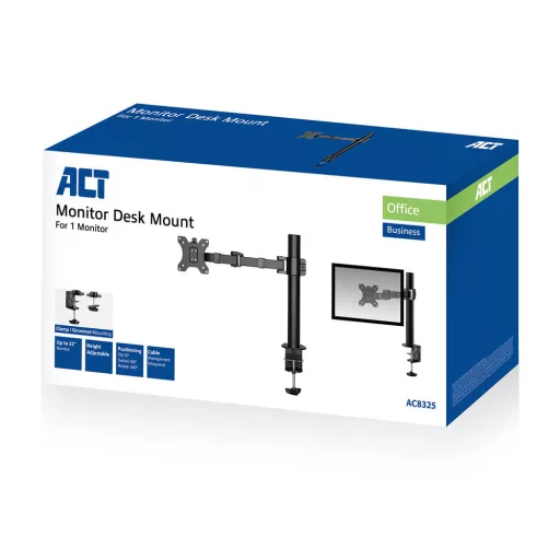 ACT AC8325 asztali TV konzol 124,5 cm (49") Fekete