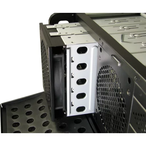 Inter-Tech IPC 4U-4129L Rack Fémes, Ezüst