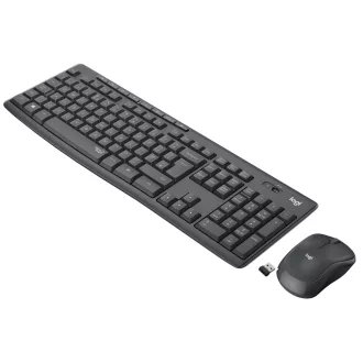   Logitech 920-009803 billentyűzet Egér mellékelve Irodai Vezeték nélküli RF AZERTY Holland Grafit