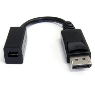   StarTech.com DP2MDPMF6IN DisplayPort kábel 0,152 M Mini DisplayPort Fekete