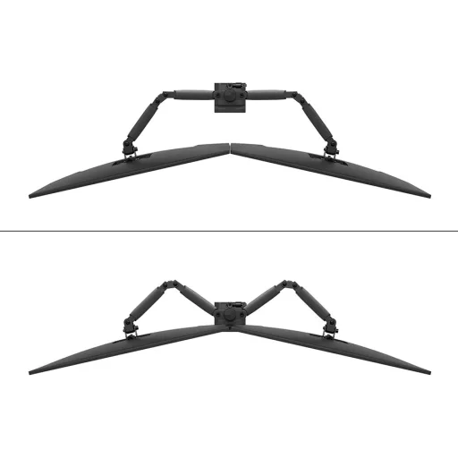 Neomounts DS60-600BL2 asztali TV konzol 81,3 cm (32") Fekete