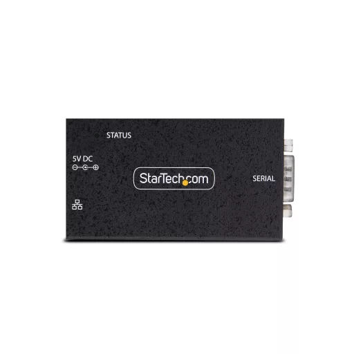 StarTech.com I13-SERIAL-ETHERNET soros átalakító/jelismétlő/izolátor RS-232 RJ-45 Fekete