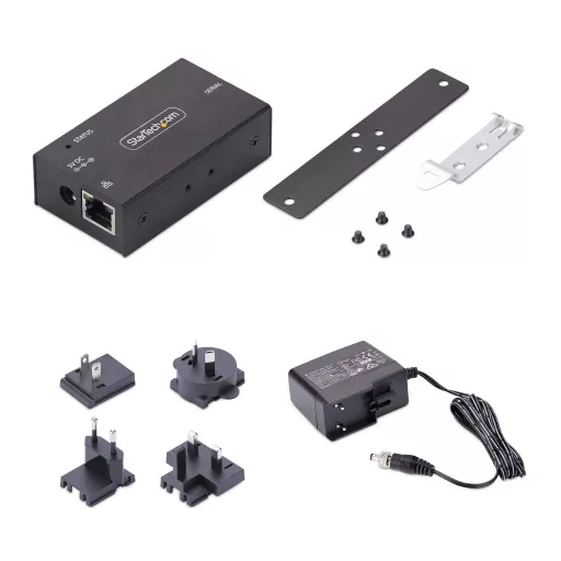 StarTech.com I13-SERIAL-ETHERNET soros átalakító/jelismétlő/izolátor RS-232 RJ-45 Fekete