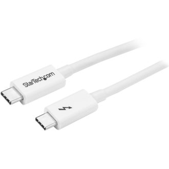   StarTech.com TBLT3MM1MW Thunderbolt kábel 1 M 20 Gbit/s Fehér